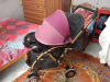 Baby Stroller,  Rocking Mood and Adjustable Handle Bar.